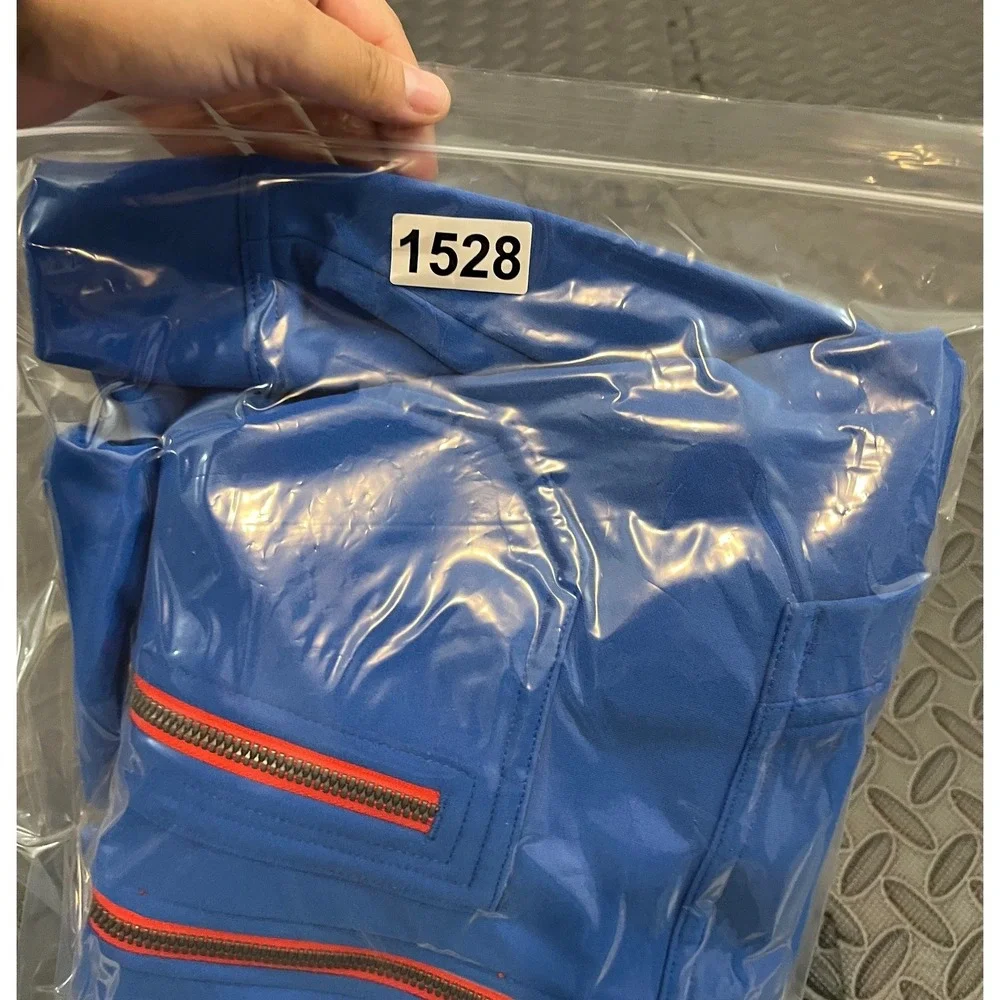 The North Face Full Zip Hoodie Mens M Blue Orange Sweatshirt Hooded Jacket